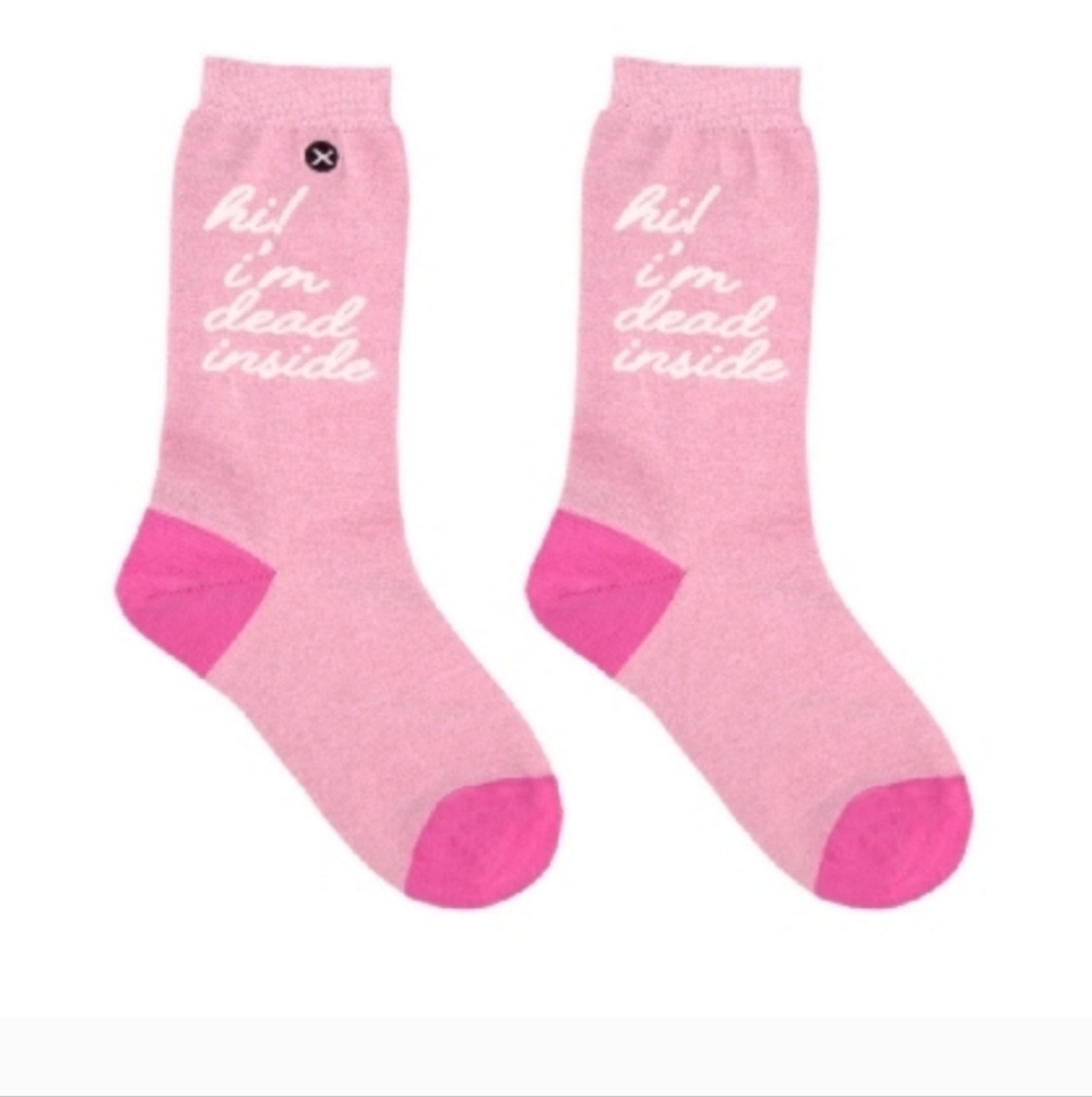 Kander by Katie AndersonHi! I'm Dead InsideWomen's Crew socks!